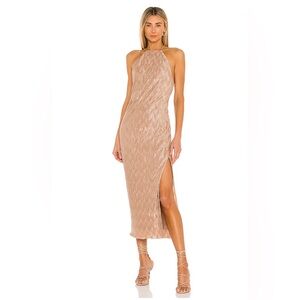 House of Harlow midi gold dress- XS